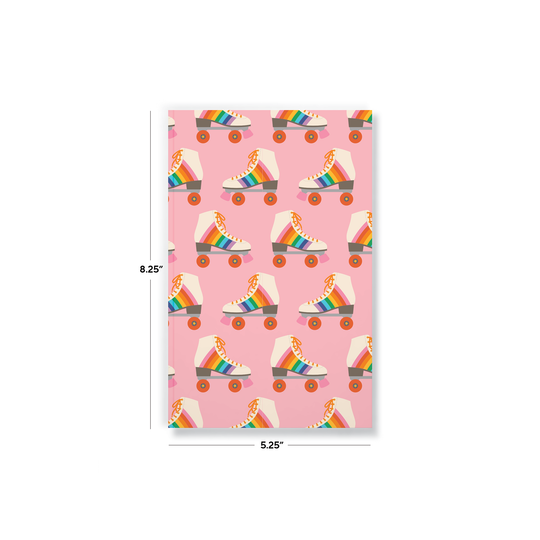 Rollerskates Layflat Notebook