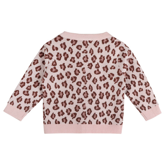 Leopard Baby Knit Cardigan & Pants