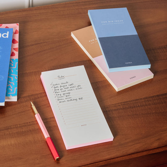 Color-block List Notepads - Softcover Set of 3