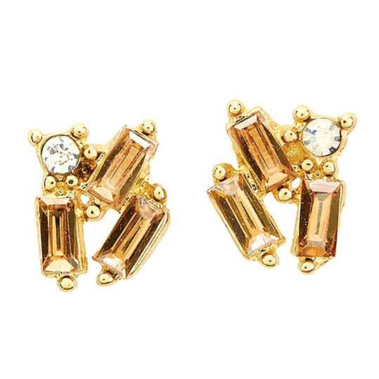 Treasure Box Earrings - Golden Shadow