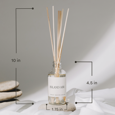 Sweet Water Decor Palo Santo Patchouli Clear Reed Diffuser - Home Decor & Gift - Simple Good