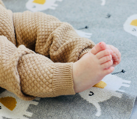Milan Earthy Sweater Knit Baby Legging Pants