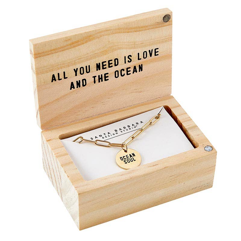 Treasure Box Link Necklace - Ocean Soul