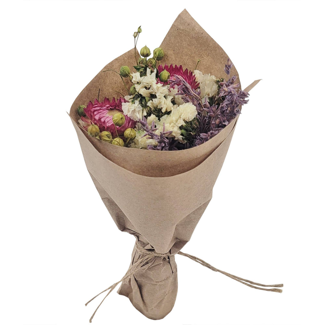 Mini Strawflower & Larkspur Bouquet Bundle