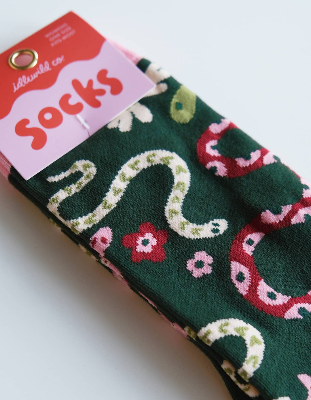Snakes 100% Cotton Women's Crew Socks