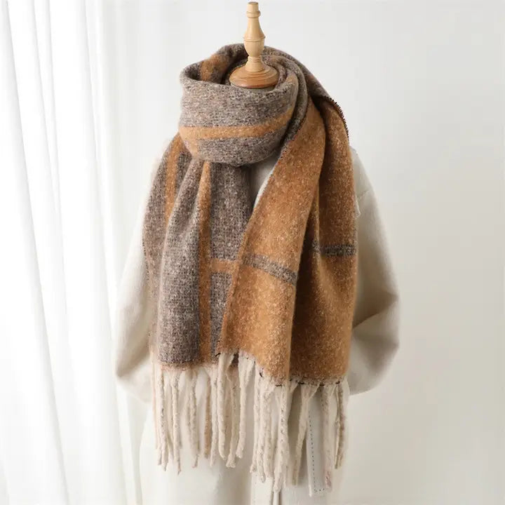 Colorblock Winter Scarf