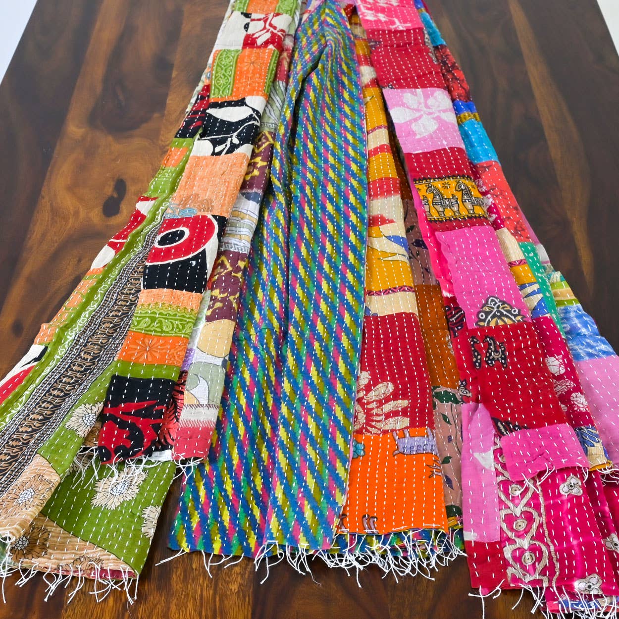 Patchwork Kantha Scarves