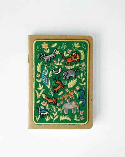 Wildlife Embroidery Pocket Notebook