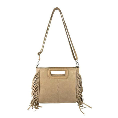 Chenson & Gorett Women's Suede Leather Shoulder Bag with Side Fringes - Simple Good