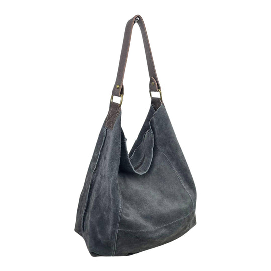 Suede Leather Hobo Bag