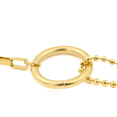 Circle Link Bracelet, Waterproof Mixed Chain Bracelet