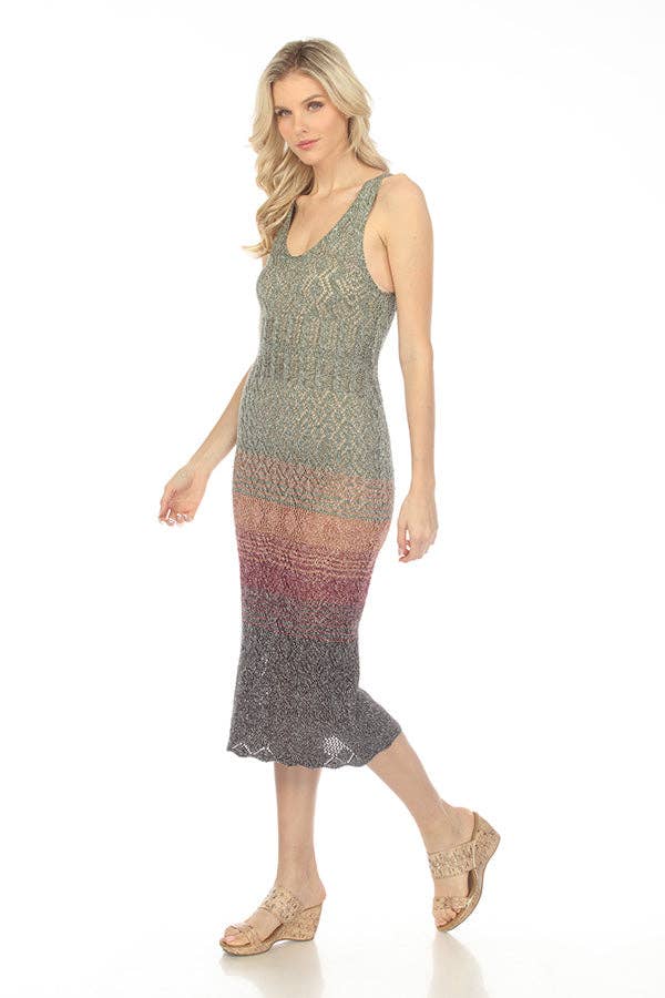 Gradient Knit Midi Dress