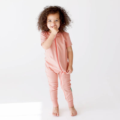 Essential Basics '2-Way' Zip Romper - Short Sleeve