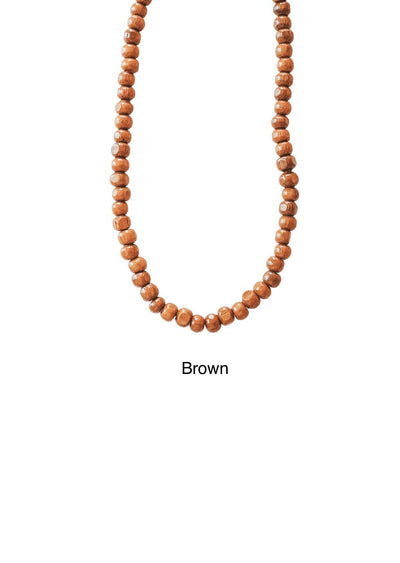 Kintamani Coconut Wood Bead Necklace by Bali Soul