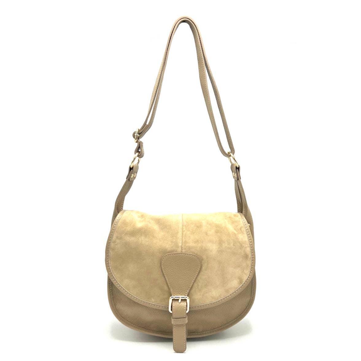 Suede Saddle Bag