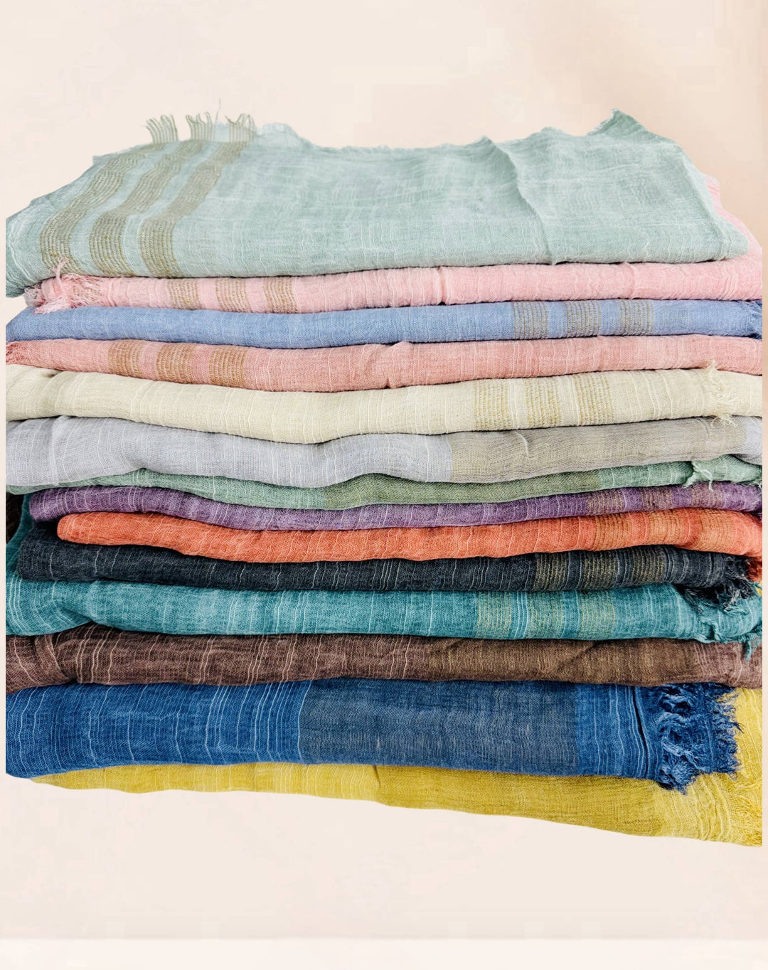 Stonewash Vintage Feel Frayed Scarf