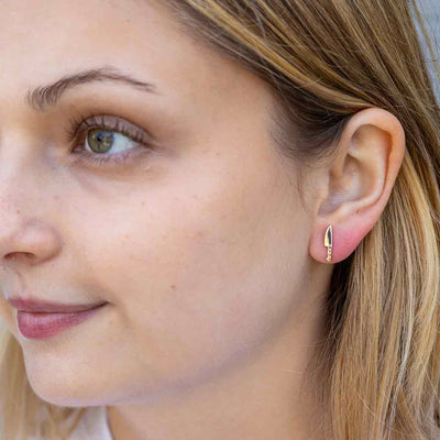 Sterling Silver Kitchen Knife Post Earrings