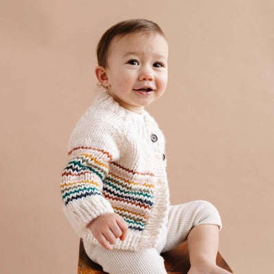 Retro Stripe Baby Sweater