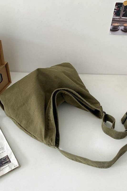 Canvas Big Shoulder Bag