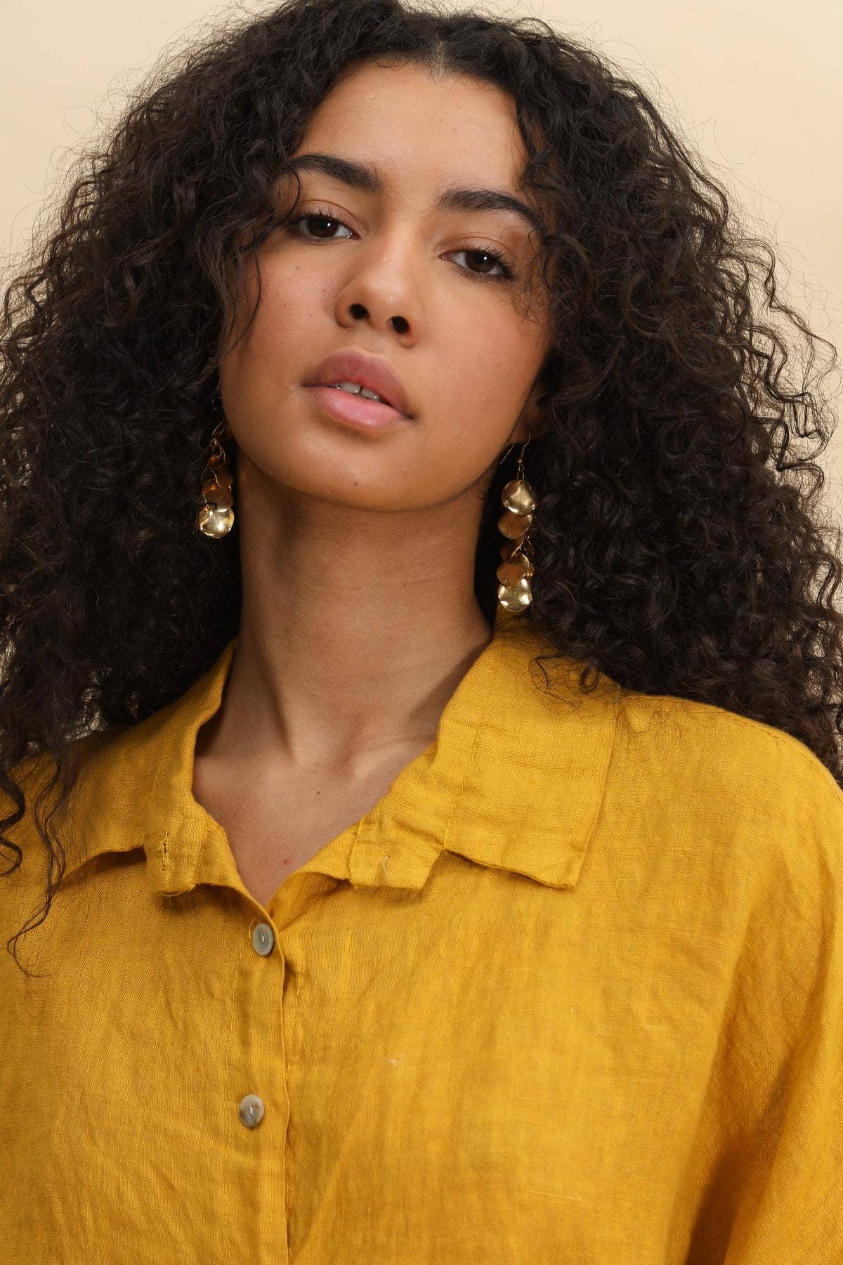 Boxy Linen Button Up