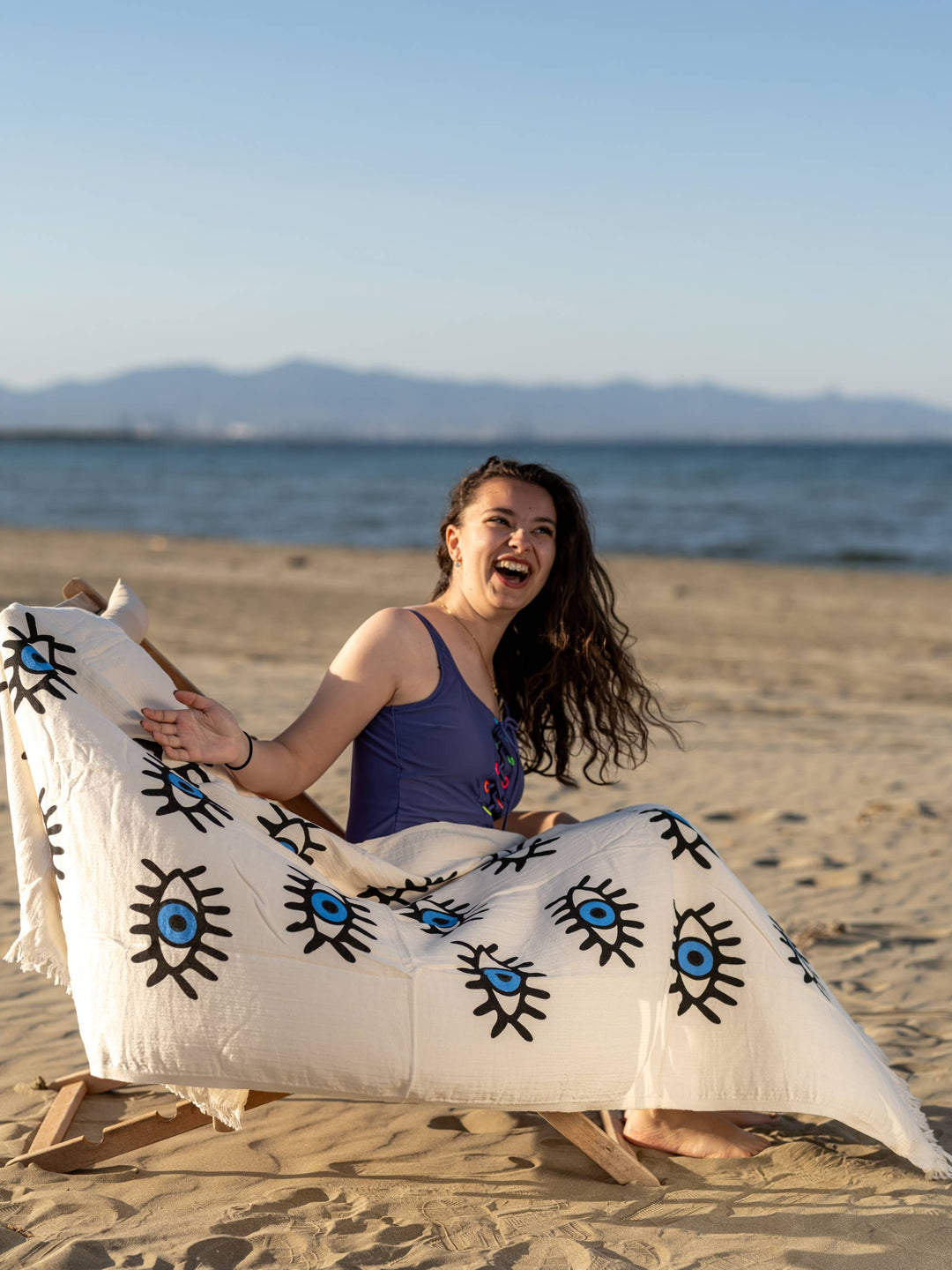 Evil Eye Plush Turkish Towel