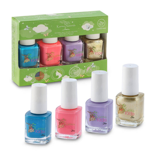 Certified Halal Kids Nail Polish Set of 4