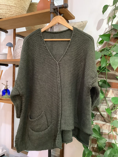 Alpaca Blend Asymmetrical Sweater