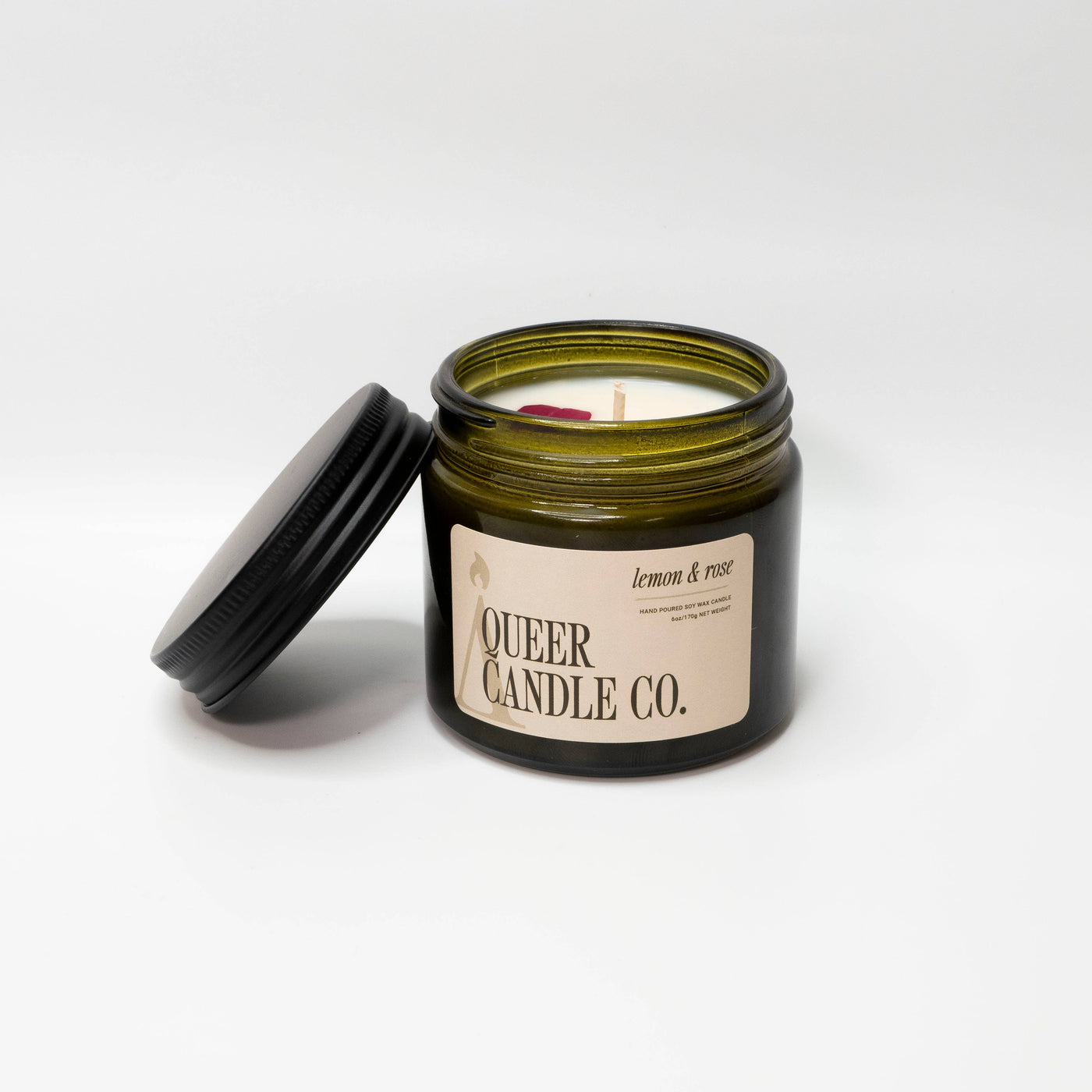 Non Toxic Candle | Lemon & Rose