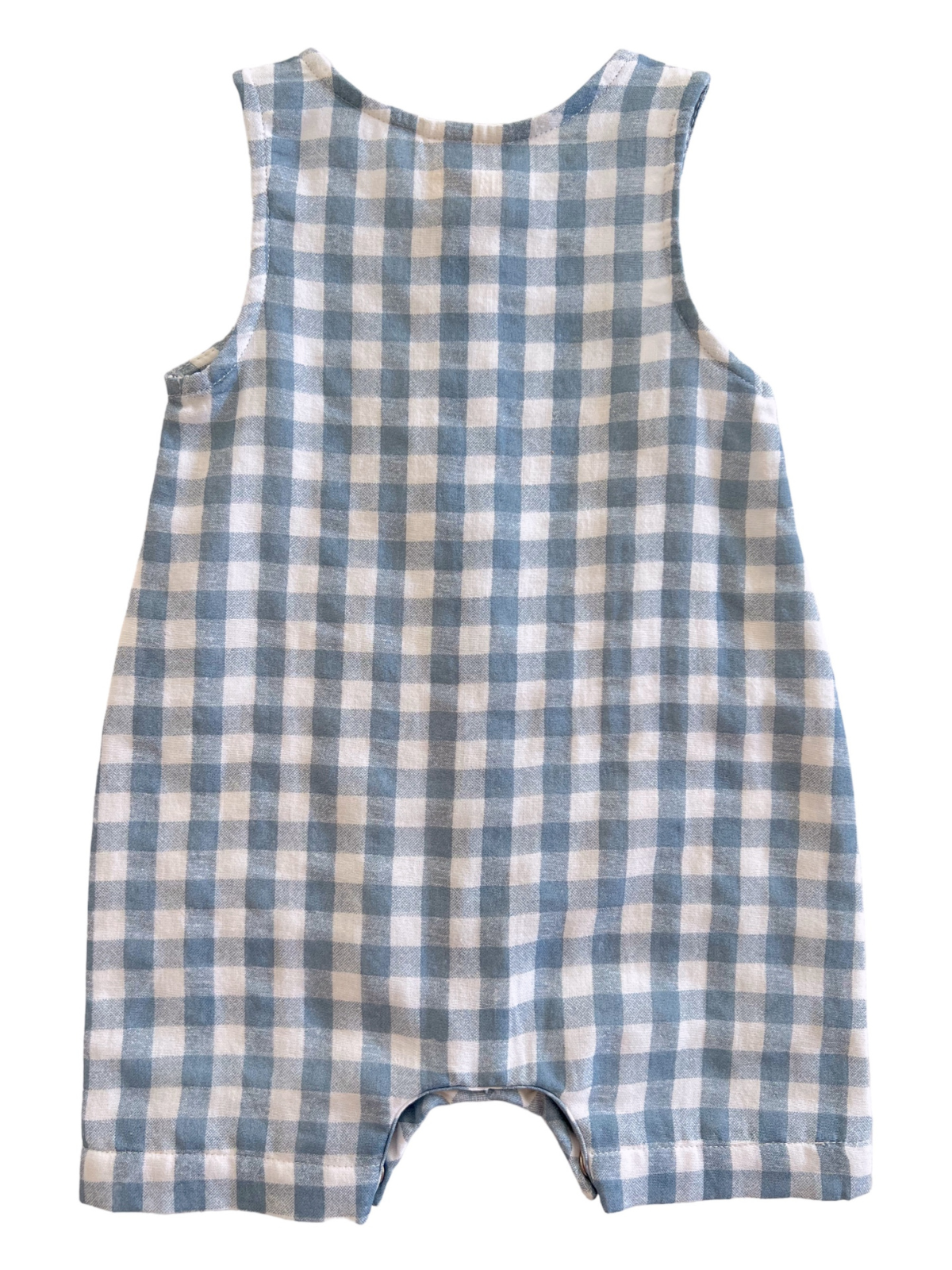SIIX Collection Blue Gingham / Organic Bay Shortie (Baby - Kids) - Simple Good