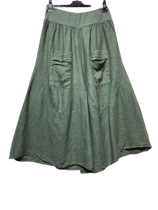 Wide Leg Linen Capris