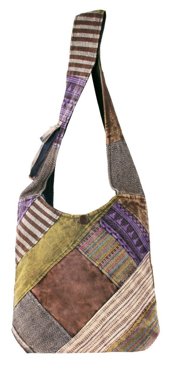 Sandalwood Cross Body Patchwork Bag