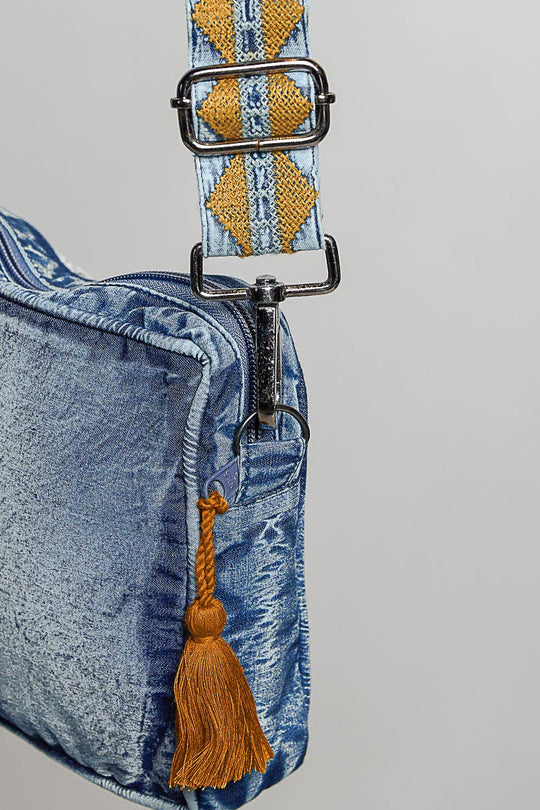 Boheme Denim Mini Crossbody Bag
