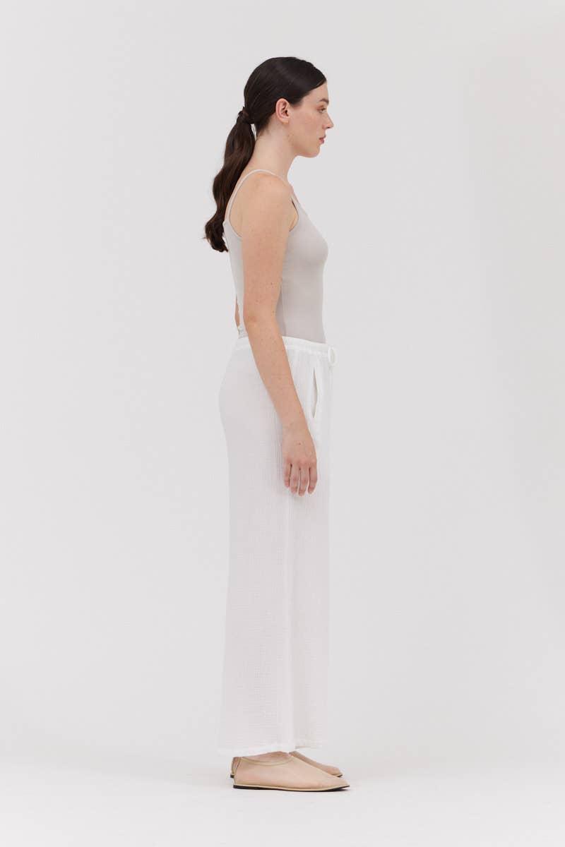 Long Line Gauze Pants