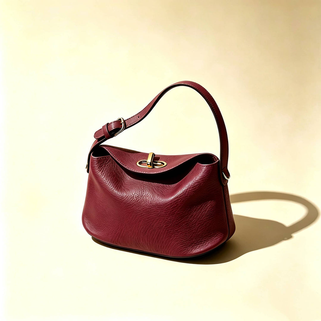 Minimalist Genuine Italian Leather Crossbody Bag
