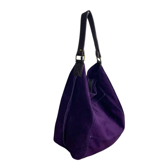 Suede Leather Hobo Bag
