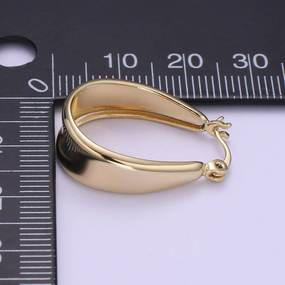 14k Gold Filled Chunky Hoop Earring