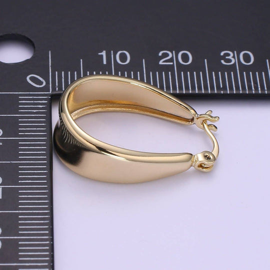 14k Gold Filled Chunky Hoop Earring