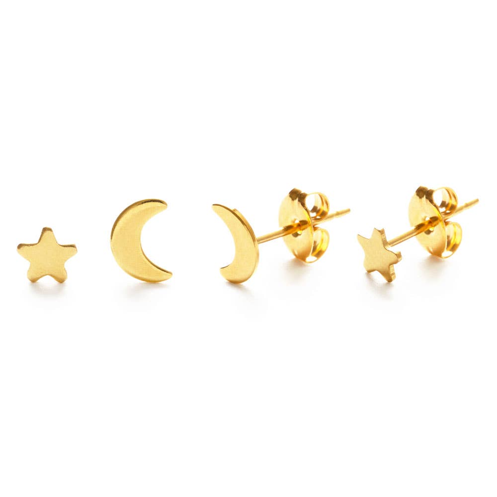 Night Sky Combo Stud Earrings