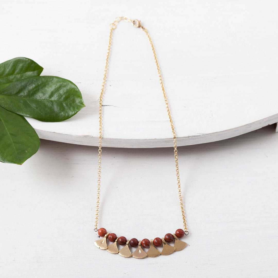 Stone Petal Necklace