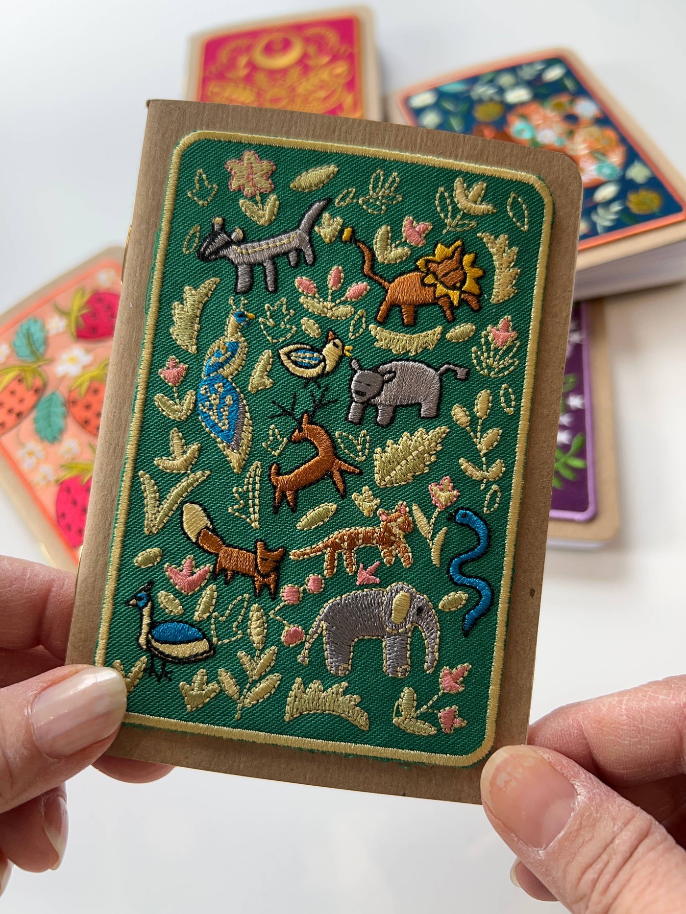 Wildlife Embroidery Pocket Notebook