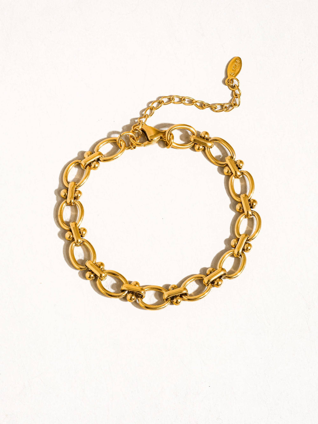 Dawson 18K Gold Plated Non-Tarnish Braided Chain Bracelet
