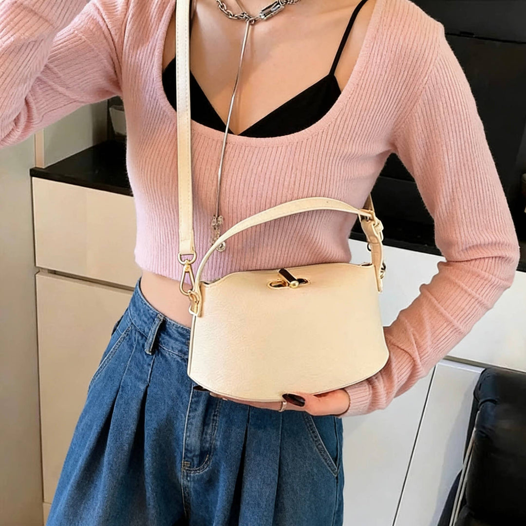 Minimalist Genuine Italian Leather Crossbody Bag