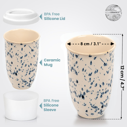 Orchid Ceramic Travel Mug 12oz