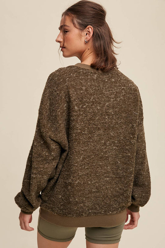 Boucle Pullover Sweater