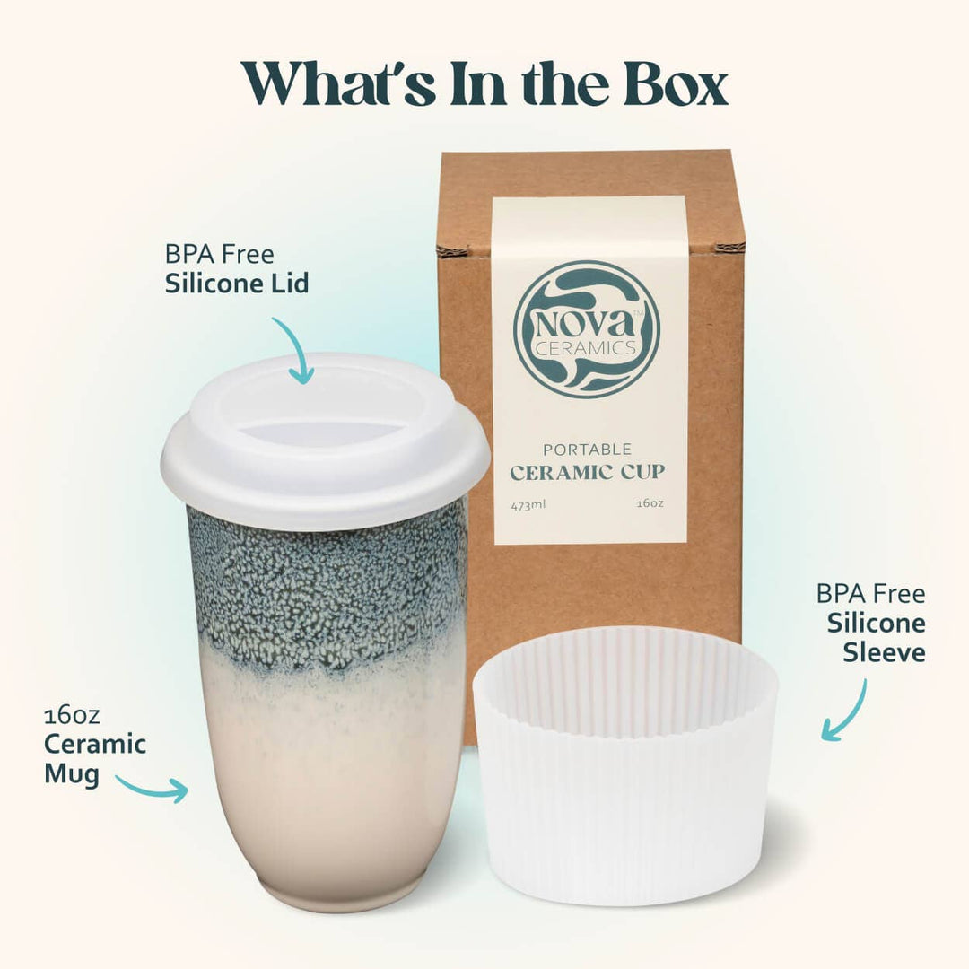 Glacier Ceramic Travel Cup 16oz