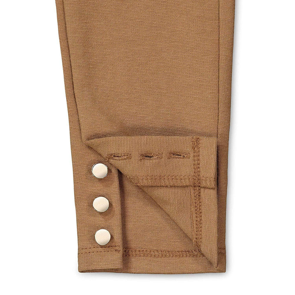 Button Cuff Ponte Pant