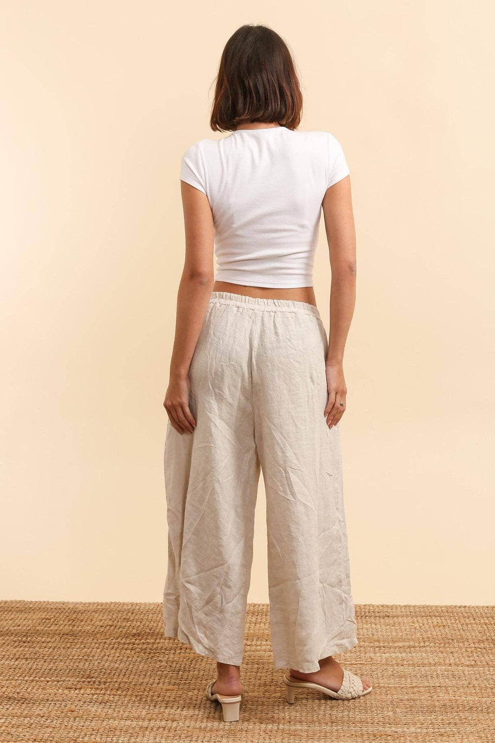 Wide Leg Linen Pants