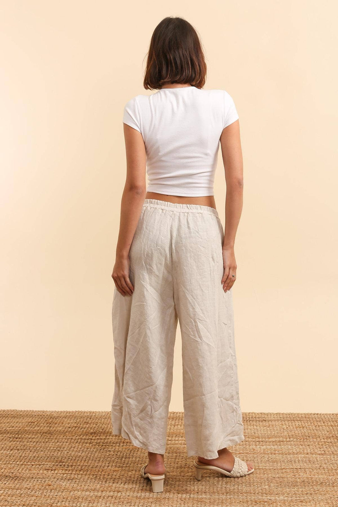 Wide Leg Linen Pants