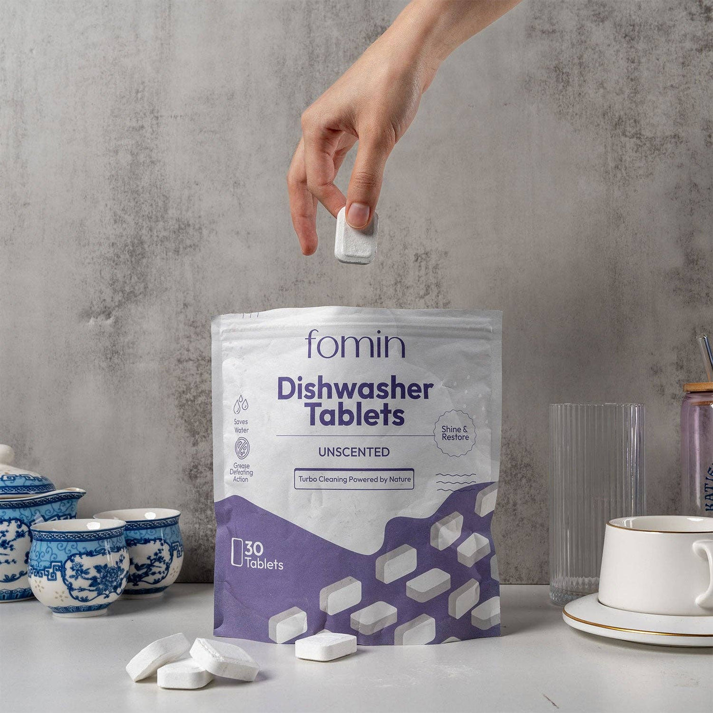 Fomin Dishwasher Detergent Cleaner Tablets - Simple Good