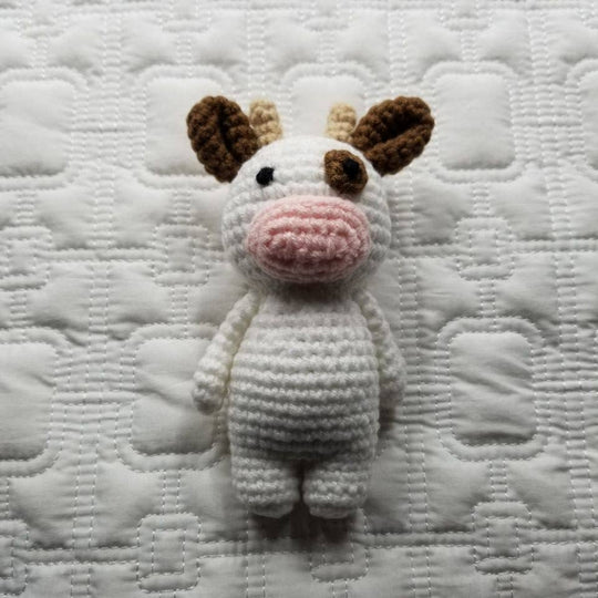 Cow Hand Crocheted Baby Plush Toy